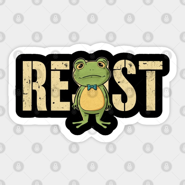 Portland-Frog Sticker by Creatifly Graphic Tees